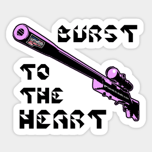 Burst To The Heart, v. Code Pink T-Shirt Blk Text Sticker